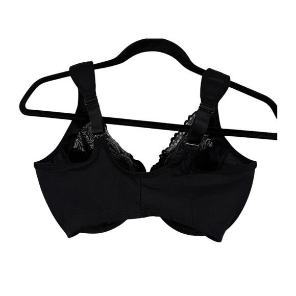 Glamorise Bra 1245 Wonderwire front close underwire black size 34G - Picture 4 of 7